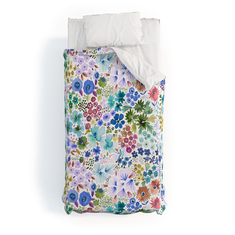Housse de couette en coton Ninola, Housse de couette pour lit simple