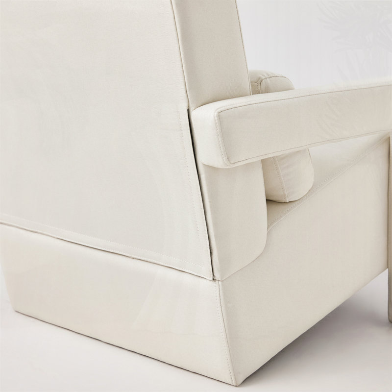 Fauteuil d'appoint en tissu de lin