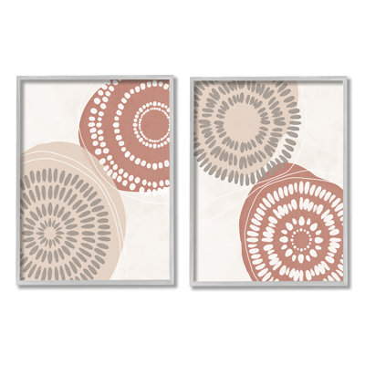 Motif géométrique mandala encre boho circulaire Doodle Nina bleu