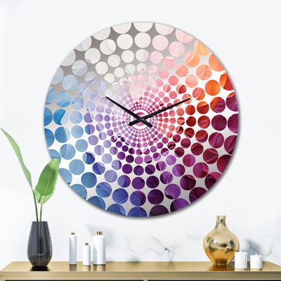 Wanell - Horloge murale arc-en-ciel