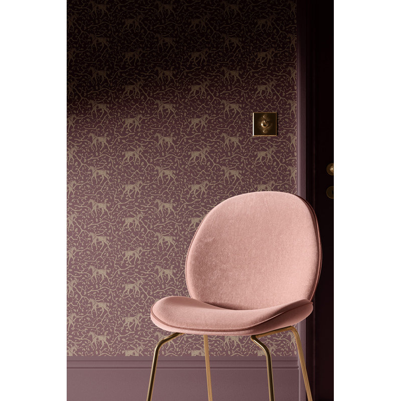 Parmi les chênes, Rouge / Beige