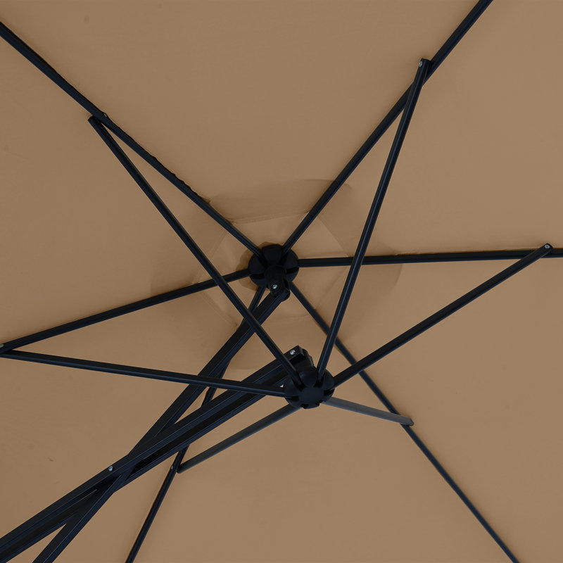 Parasol en porte-à-faux 10 pi Darathy, Brun clair