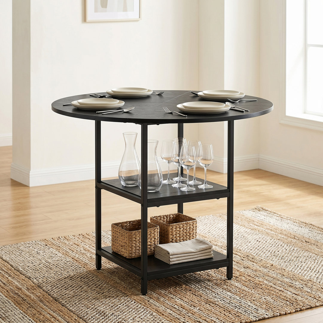 Metal Base Dining Table