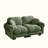 Standard W 76.3",Sd 33.8",Loveseat Upholstered Sofa With 2 Throw Pillows For Living Room, Apartment, Small Family House,Tiny Space,Seats 2, Modular Sectionals,Easy Assembly,Soft Cloud-Like, Glossy Chenille, Green-1771094376