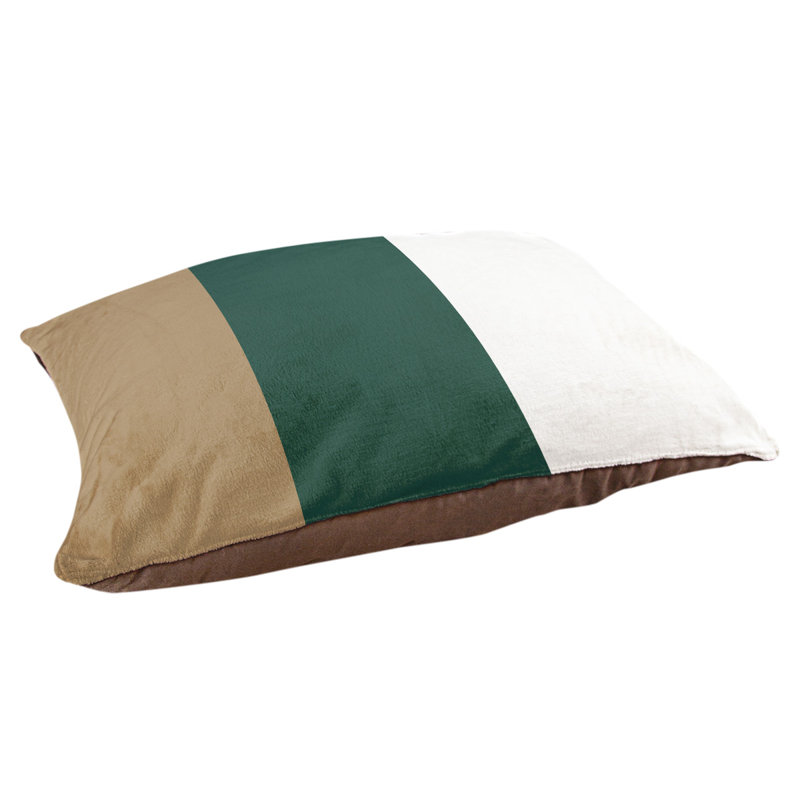 Coussin Atlanta, Grand (l 40 po x P 30 po x H 6,5 po), Gold/Green Middle