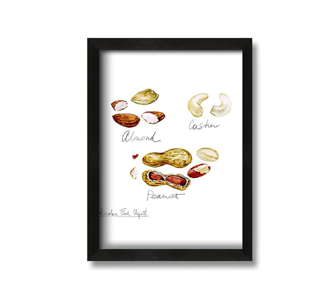 Gerahmtes Leinwandbild Nut Selection 3 Framed Print