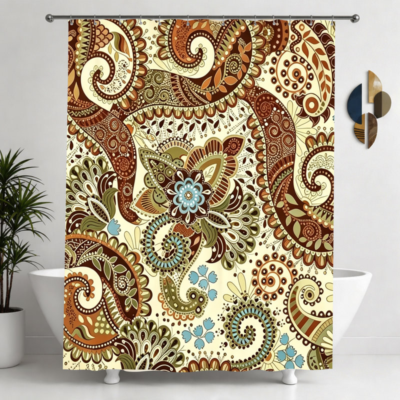 Rideaux de douche avec crochets inclus