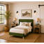 Eriksay Low Profile Upholstered Platform Bed with Wingback Headboard-285553486-393698361