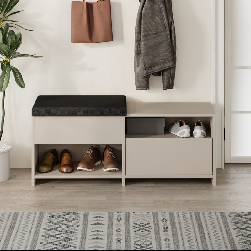 6 Pair Shoe Storage Cabinet, Sandstone