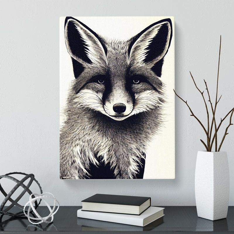 Fox Expression - Wrapped Canvas, 60cm H x 40cm W x 3cm D