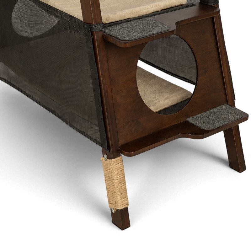 Stakmore Folding Cat Tree, Espresso