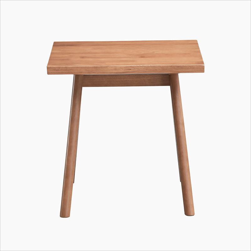 Table de bout décontractée à finition naturelle de style Mid-Century 1pc