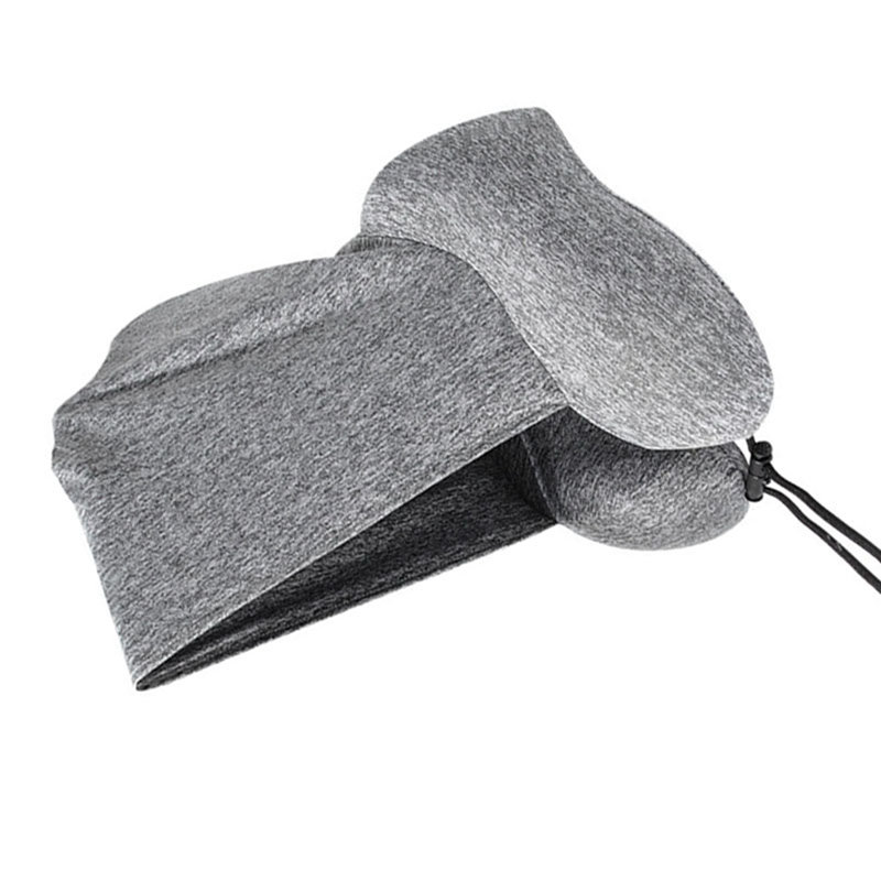 Coussin en forme de U à capuchon Housse de protection amovible pour le cou