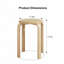 Ensemble de 4 tabourets empilables empilables sans dossier 18 po