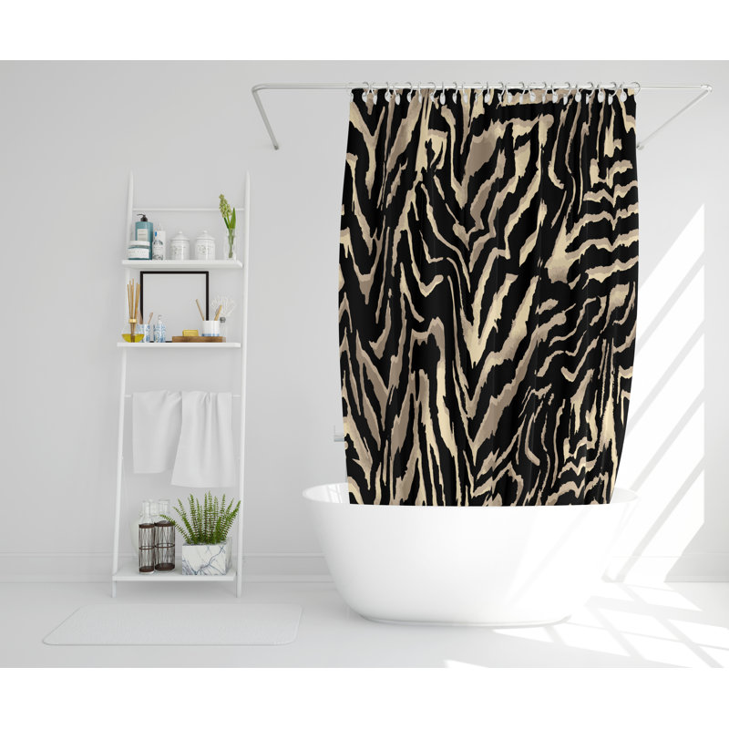 Skarpe Polyester Shower Curtain Set, 168cm H x 168cm W