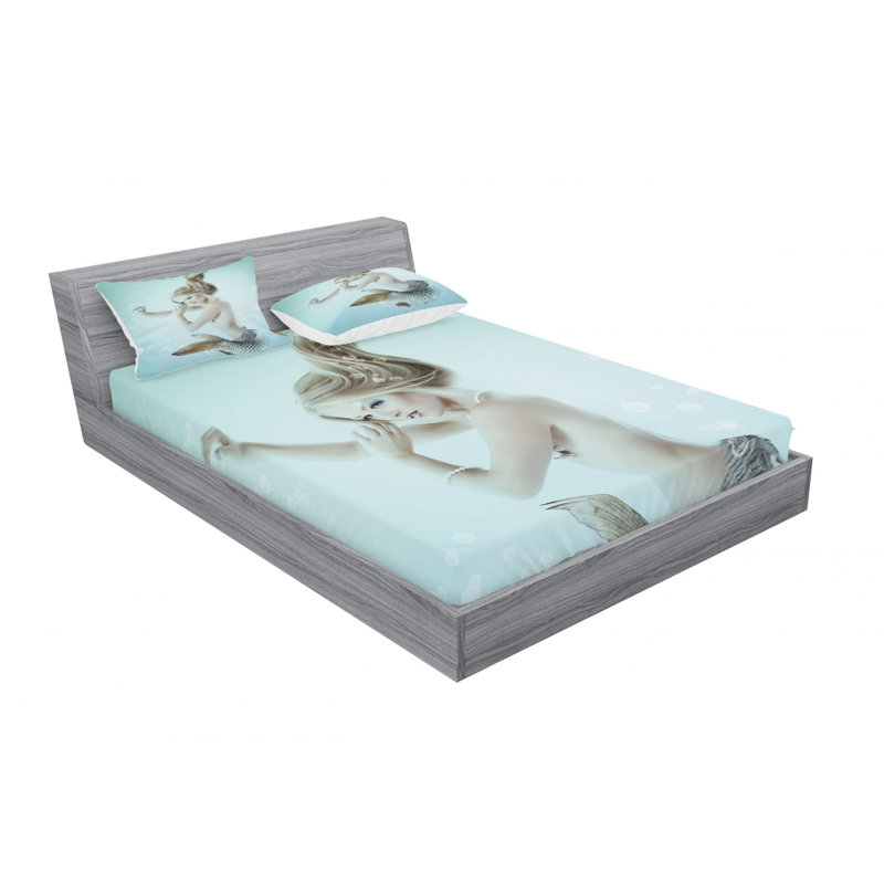 Microfiber Sheet Set, Queen Sheet Set with Fitted Sheet