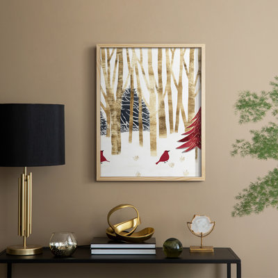 «Christmas Holiday Art» CDXXIX, reproduction encadrée - bois massif