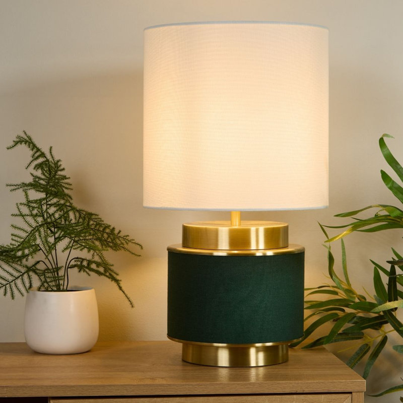 Table Lamp, Green/Gold
