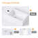 HOROW 9.75'' Ceramic Rectangular Hole Wall Mount Bathroom Sink