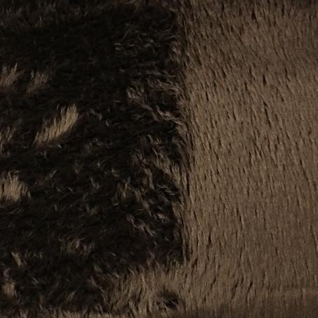 Tissu velours Cozy-Angel, Chocolat