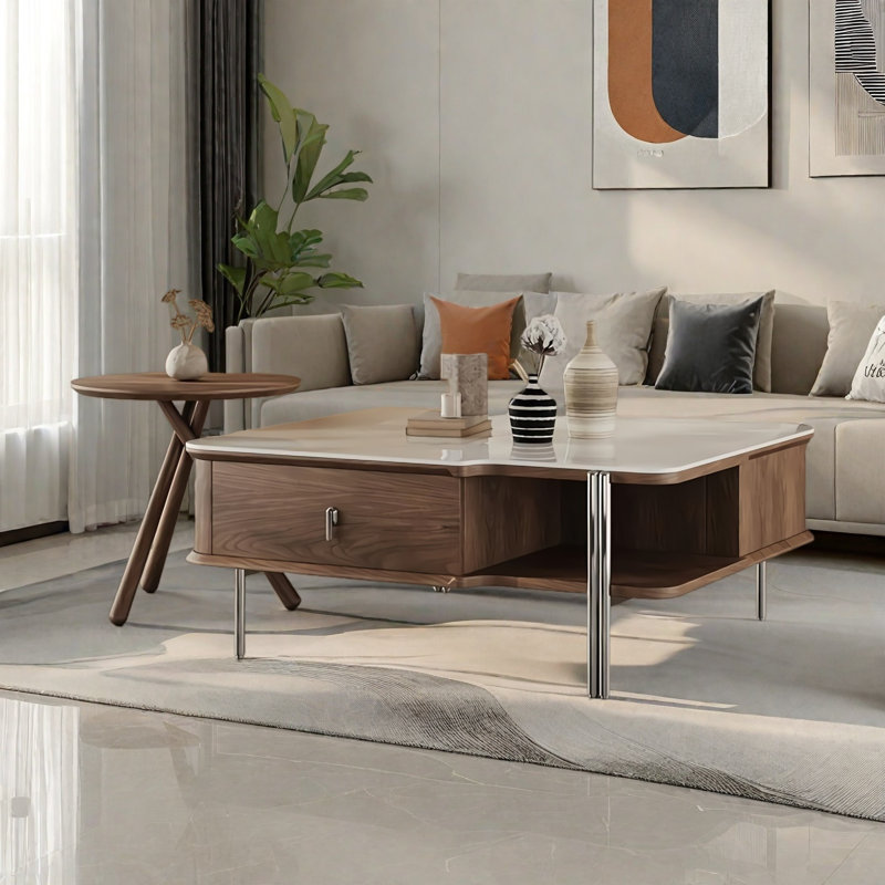 Simple Rock Plate Combination Coffee Table