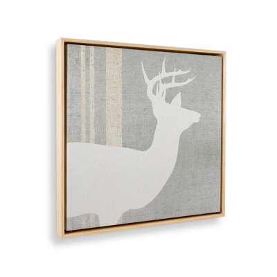 Antlered Silhouette I, reproduction sur toile dans un cadre
