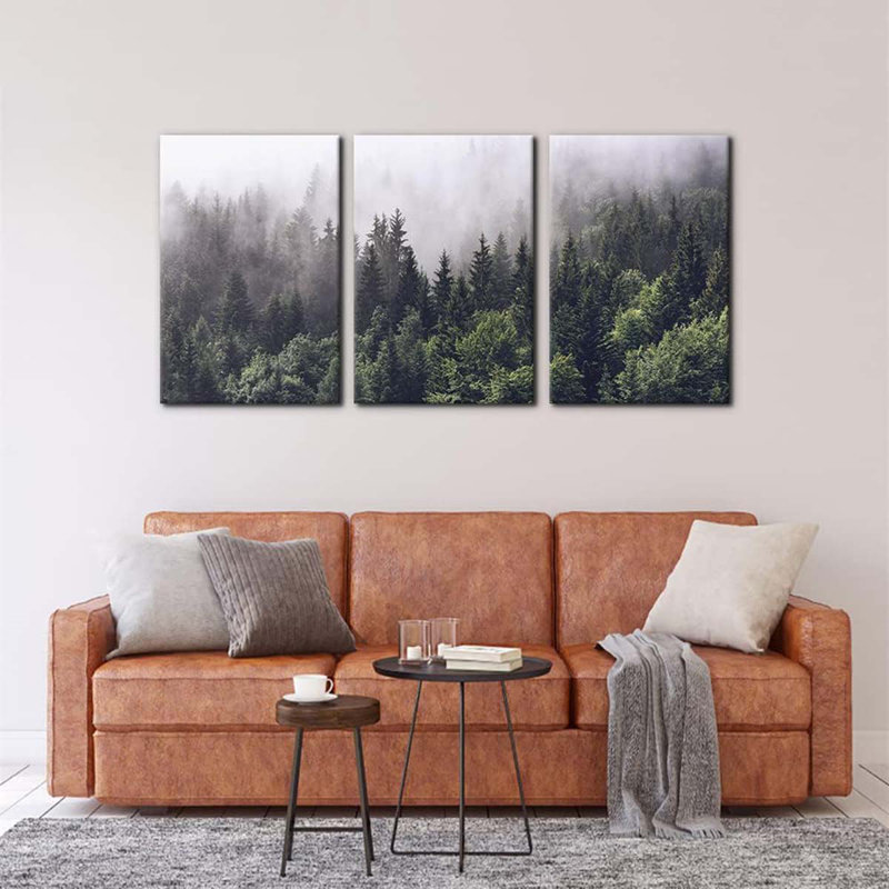 3 Piece Wrapped Canvas Print, 60 cm H x 120 cm W