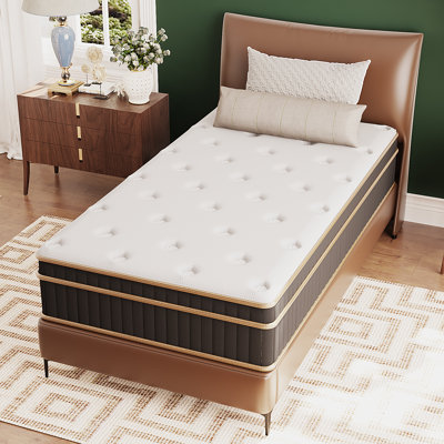 Twin Mattress In A Box, 6 Inch Mattresses For Kids Bed Single Size Daybed Individual Bunk, Memory Foam Medium Firm by Ebern Designs
