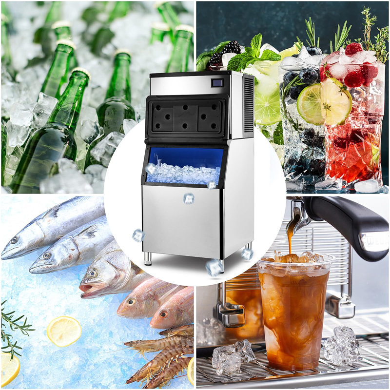 Babevy 550 lb. Daily Production Freestanding Ice Maker
