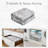 Washable Floral Rug Thin Non-Slip Low Pile Area Rug Stain Resistant Foldable Space-Saving Carpet Mat for Entryway Beige-146182280
