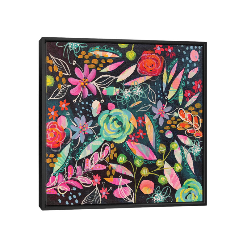 « twilight » par stéphanie corfee, impression sur toile, H 18 po x l 18 po x P 1,5 po, Toile avec cadre noir, Pas de tapis