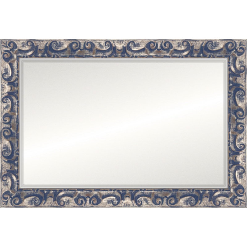 Miroir brossé Signature, Brushed Silver Blue, Beveled