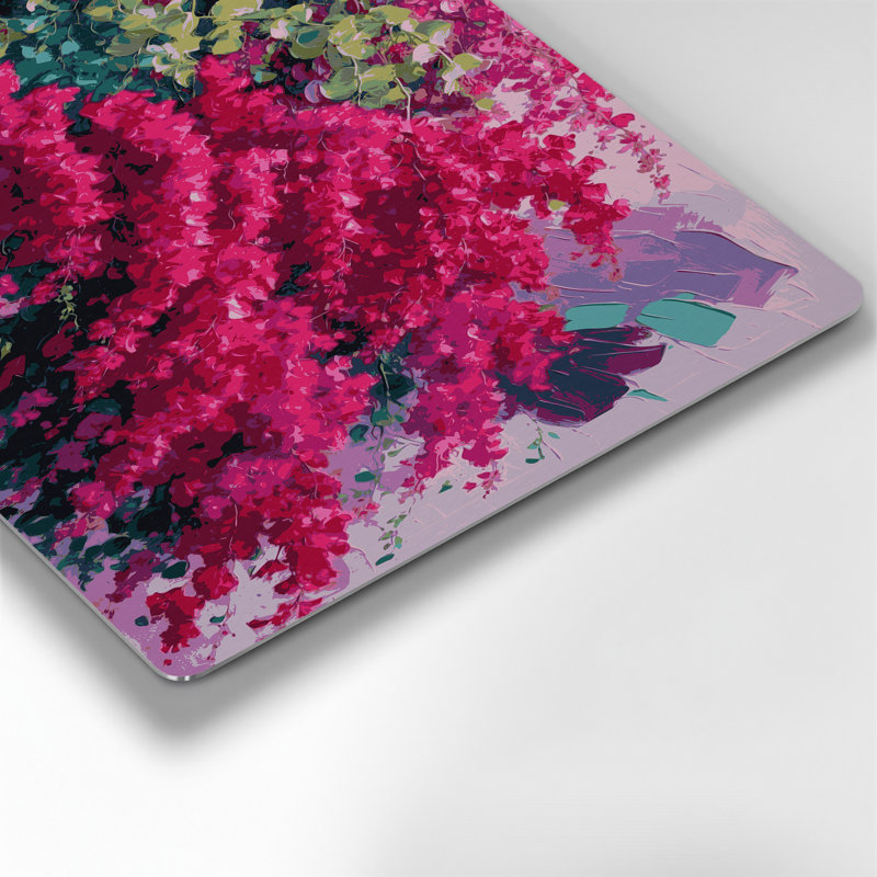 Art mural en métal Botanical Bougainvillea Brown, H 11 po x l 14 po
