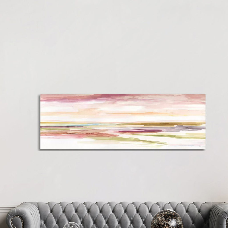 Spectrum Sunset I by Nan - Panoramic Print on Canvas, Wrapped Canvas, 30.48 cm H x 91.44 cm W x 3.175 cm D