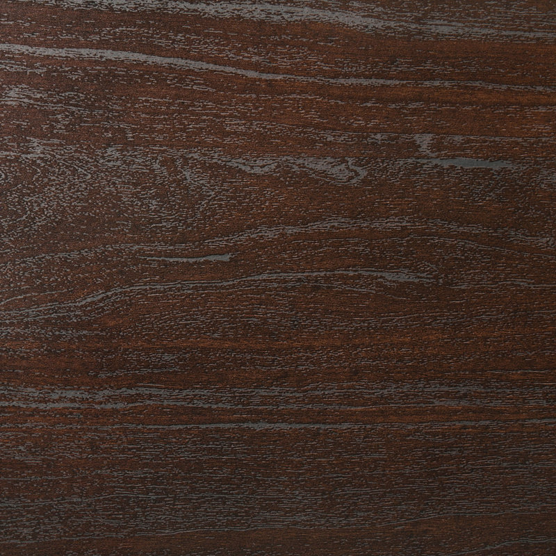Table de chevet rectangulaire 2 tiroirs Copper, Dark Brown/Copper