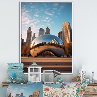 Iconic Chicago Skyline I sur impression sur toile