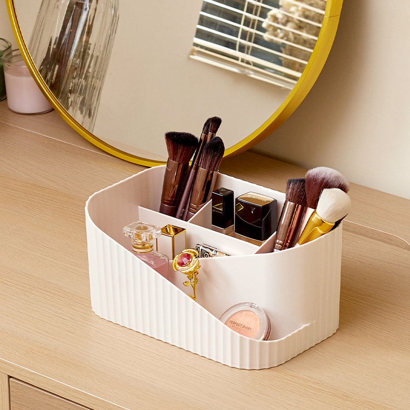 Breyon Plastic 5 Compartment Makeup Organiser