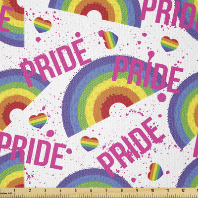 Crystalin Pixelated Grunge Vibrant Rainbow Multi-Purpose Fabric
