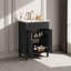 Meuble-lavabo simple 24 po avec lavabo intégré en céramique 2 portes pour petits espaces