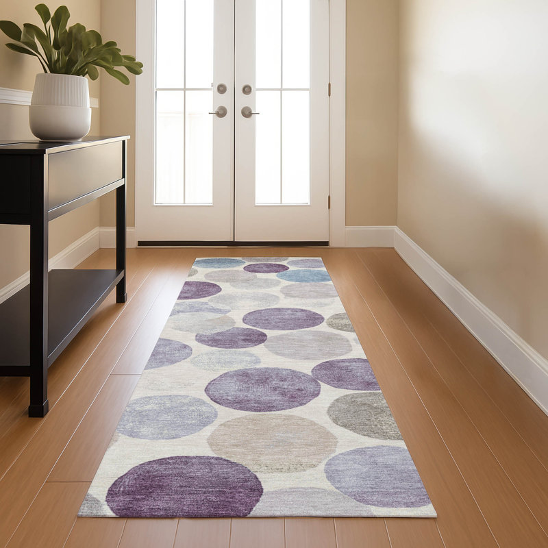 Premium Machine Washable Tiana AMF1951 Geometric Rug, Runner 2'3" x 7'6"