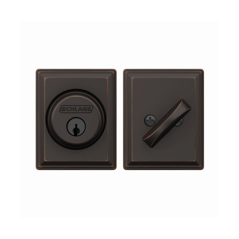 Grandville Single Cylinder Deadbolt, Matte Black