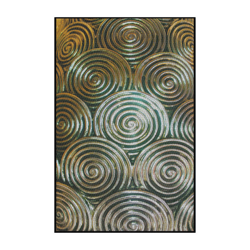 Tapis de zone dorée à motifs, Rectangle 4 pi x 6 pi