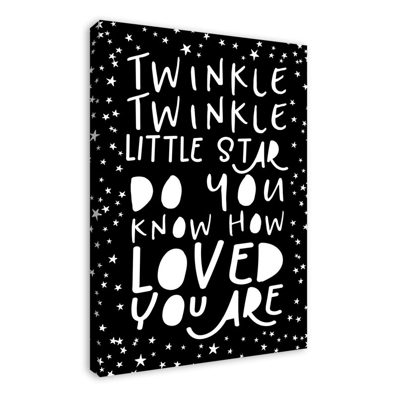 « twinkle twinkle little star », art sur toile Mahaffey, H 36 po x l 24 po x P 1,25 po, Toile tendue