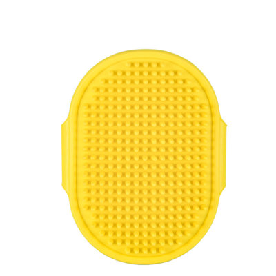 Brosse de massage en caoutchouc pour animal de compagnie avec sangle réglable pour chien et chats 3,3 x 4,7 x 0,8 po