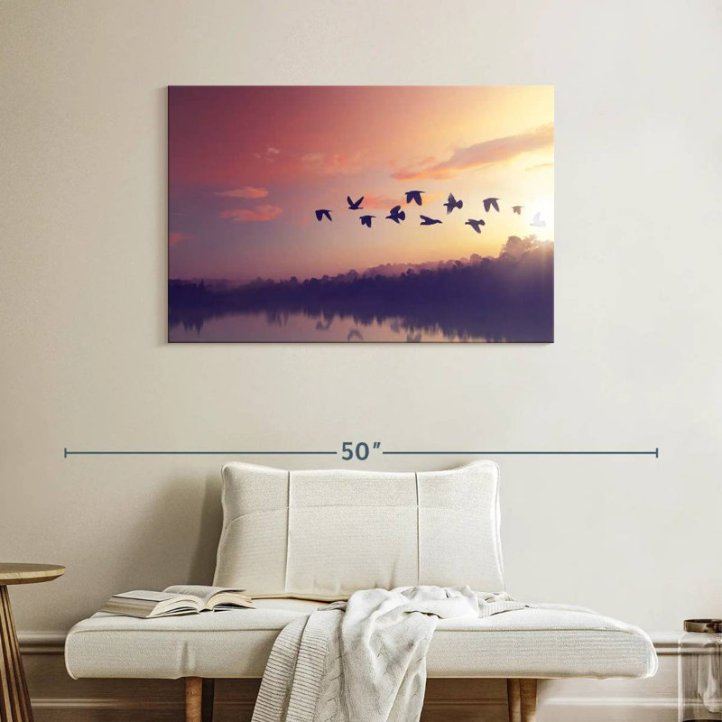 Brampt Birds Sunny Silhouette, 26" H x 39" W