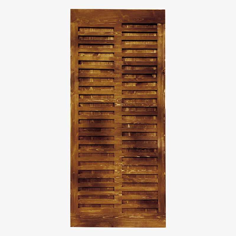 Porte de grange lambrissée peinte en bois sans trousse de quincaillerie d'installation, 30 po x 84 po, Espresso