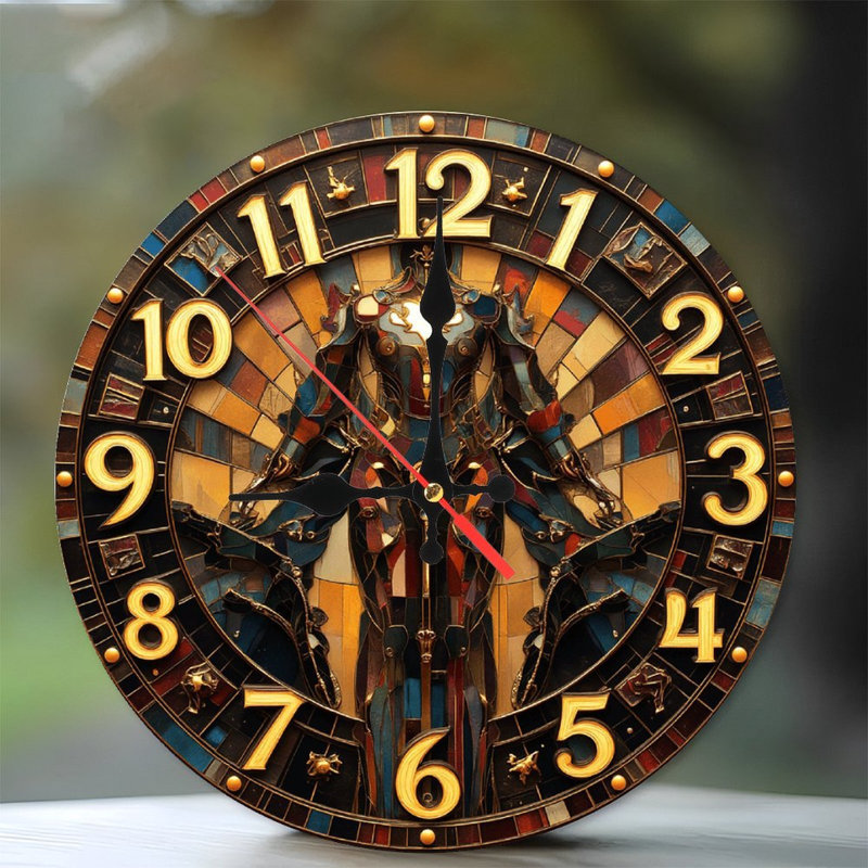 Horloge murale Steampunk Robot