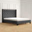 Lit tapissier capitonné standard à profil bas Kaster-560823569-547550967