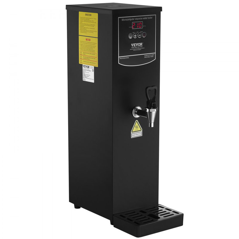 Distributeur d'eau chaude électrique commercial en acier inoxydable 15L
