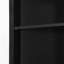 Armoire haute noire triangulaire avec 3 tiroirs et tablettes réglables pour la salle de bain-769823467